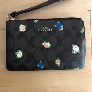 Coach Floral Wristlet